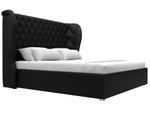 Кровать интерьерная Далия 180, Черный, Экокожа, 108308