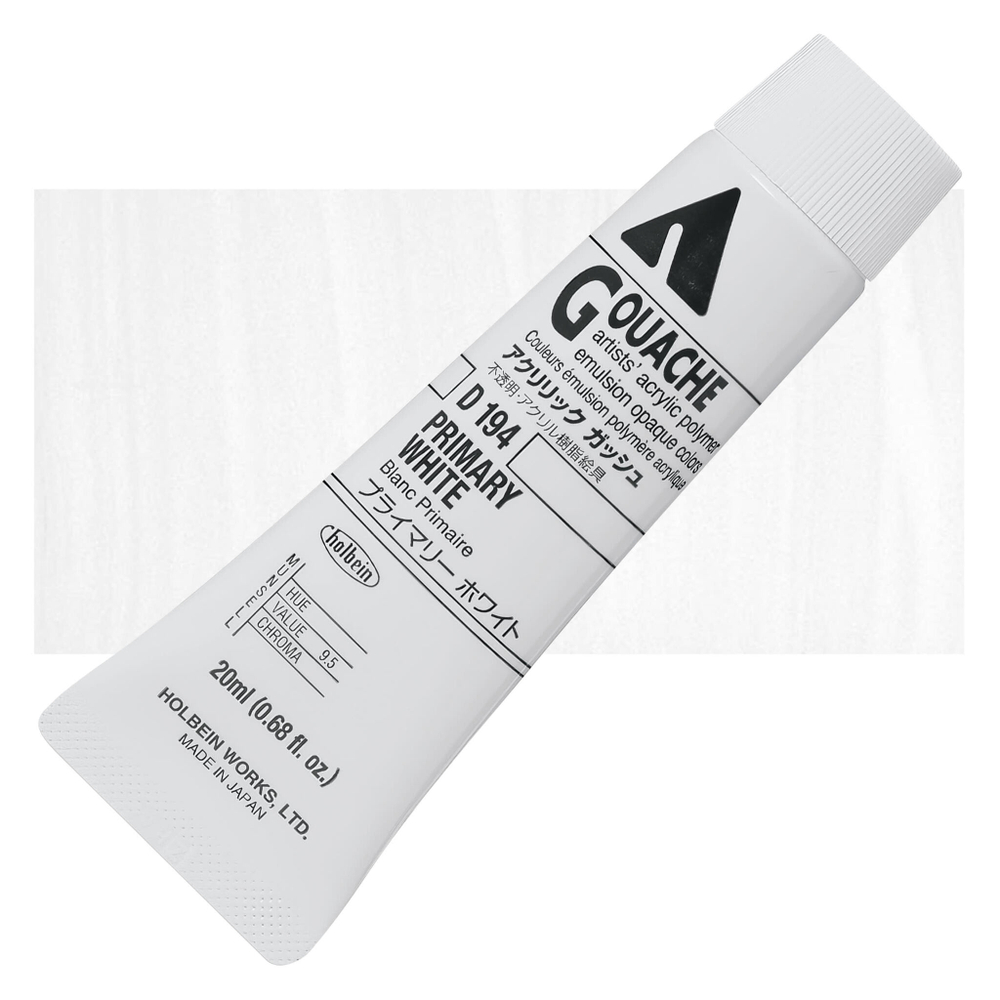 Holbein Acrylic Gouache 20 мл. 194 [А] Primary White