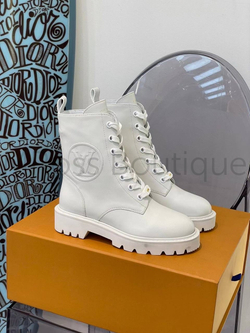 Белые ботинки Louis Vuitton (Луи Виттон) премиум класса