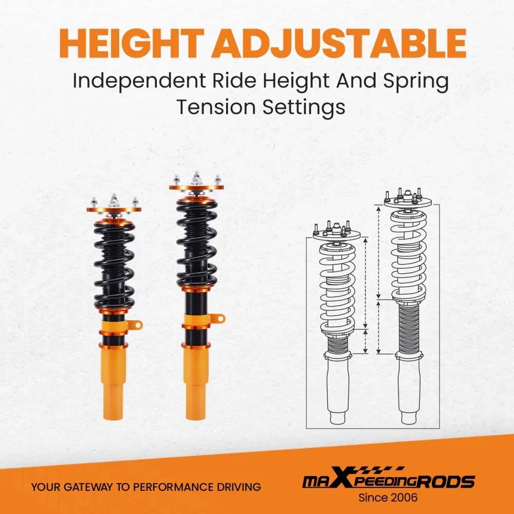 Coilovers Shock Kits подходит для автомобиля BMW 3 Touring (E91) (2004-2012) Adj. Damper Coil Spring Strut lowering kit