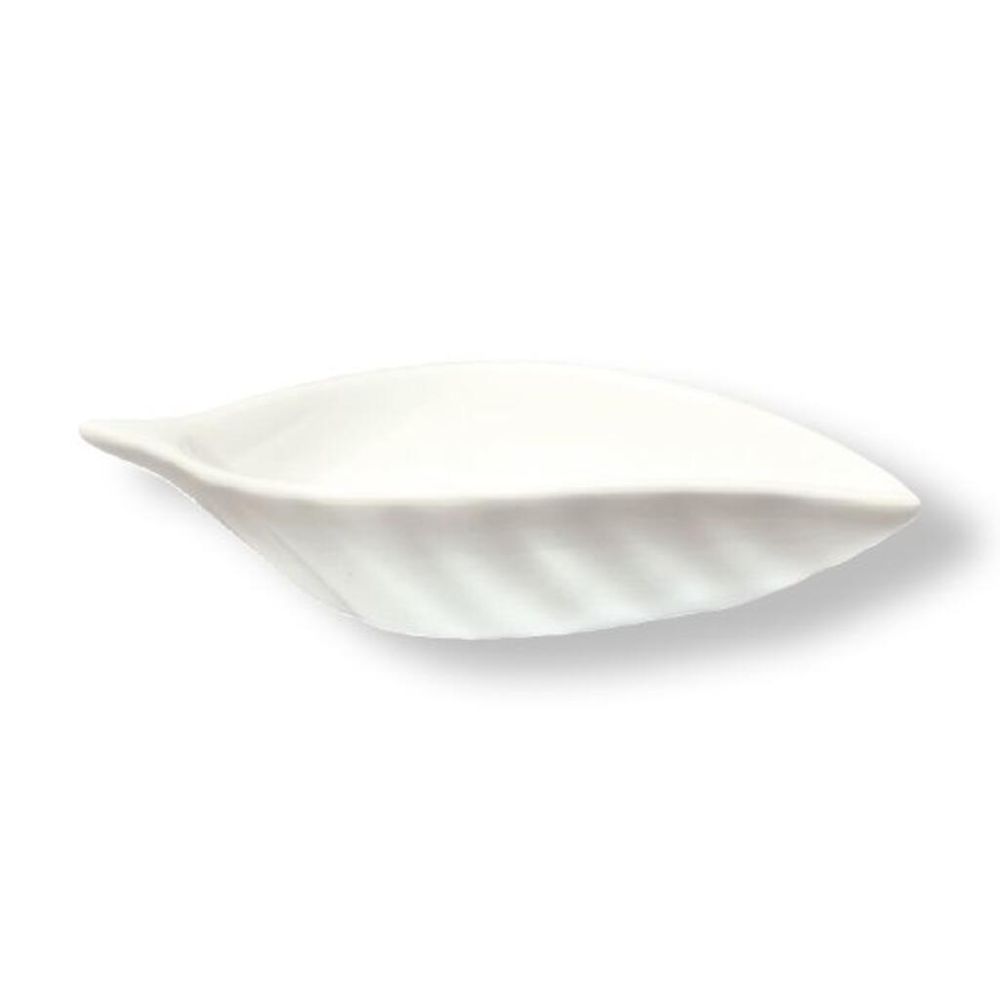 Соусник 20 мл 10*4,5 см h2 см "Лист" белый фарфор P.L. Proff Cuisine [16]