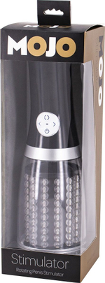 Черный стимулятор-ротатор Mojo (Цвет: черный)