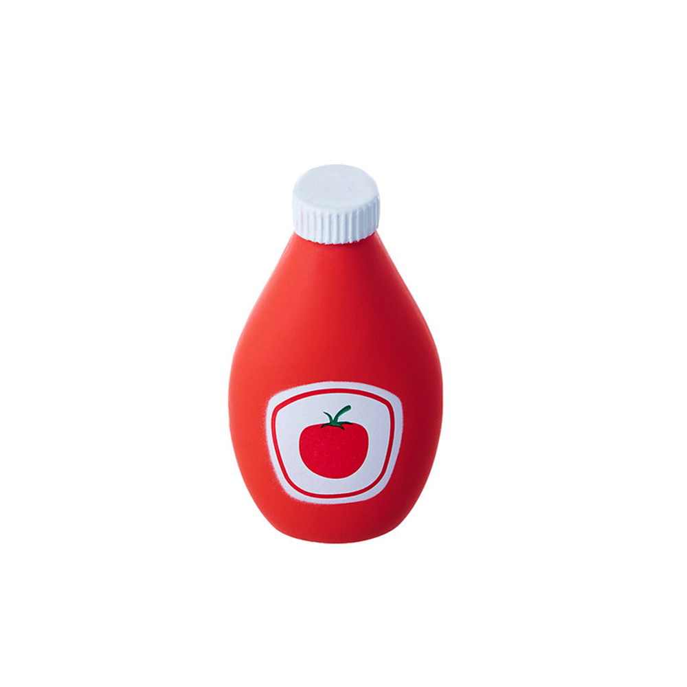 Игрушка ZooOne L-460 для собак "Бутылочка Кетчуп" из латекса 8,5см