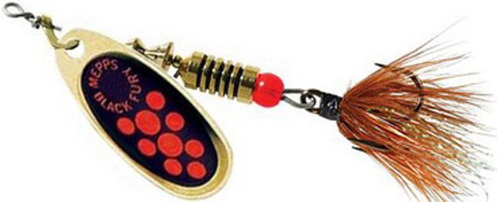 Блесна вращ. Mepps BLACK FURY MOUCHE, 3, Gold/Orange