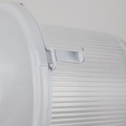 Светильник ЭРА НСП 02-100-001 без решетки Желудь сталь / стекло IP54 E27 max 100Вт 262х172 белый | Светильники НСП (Желуди)