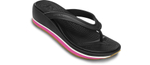 Сандалии Women’s Crocs Retro Flip Wedge Black / Fuchsia
