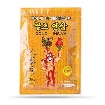 Himena Пластырь согревающий с золотым женьшенем - Gold Insam Pad