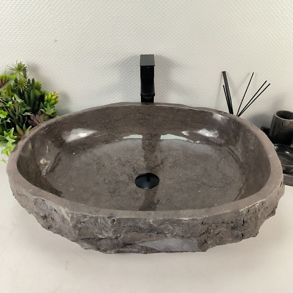 Раковина из мрамора Erozy Grey EM-65031 64*50*15 0890