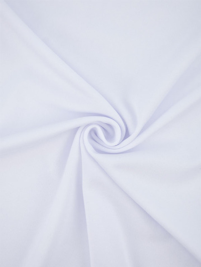 Трикотаж Масло, 207 гр/м2, 95%-п/э, 5%-спандекс, 150 см, белый