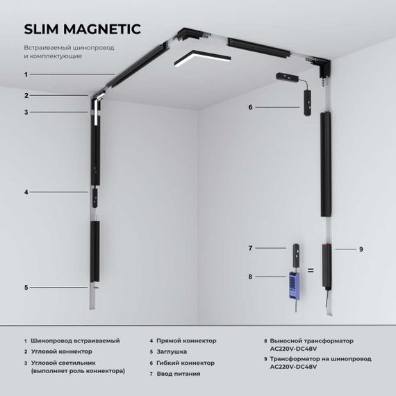 Ввод питания Elektrostandard Slim Magnetic 85095/00 a057210