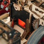 Сборный автомобиль на паровом двигателе от RORK и Robotime, купить в магазине, ANANAZA, не дорого деревянный конструктор, механические модели, 3D пазлы, ретро автомобили