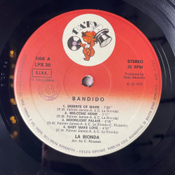 Винтажная виниловая пластинка LP La Bionda Bandido (Italy 1979) Deserts Of Mars