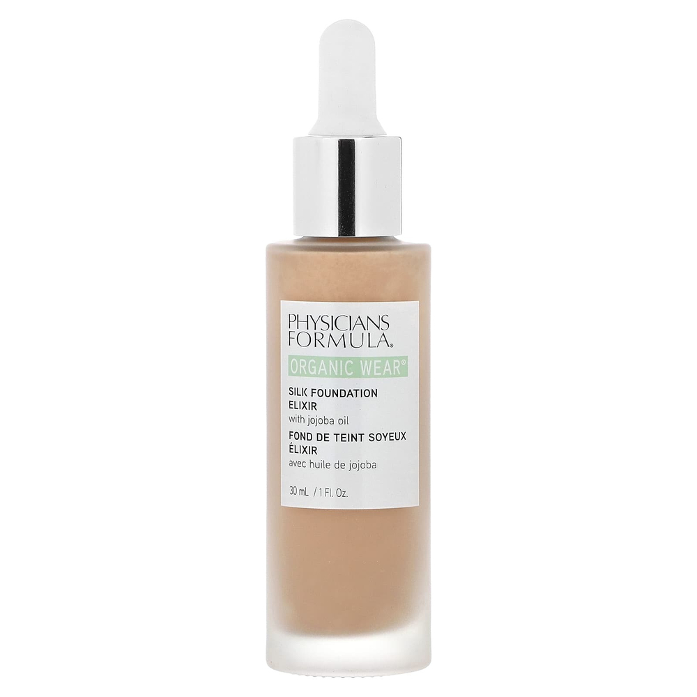 Physicians Formula, Organic Wear, эликсир для шелковой основы с маслом жожоба, 1711325, светлый, 30 мл (1 жидк. унц.)