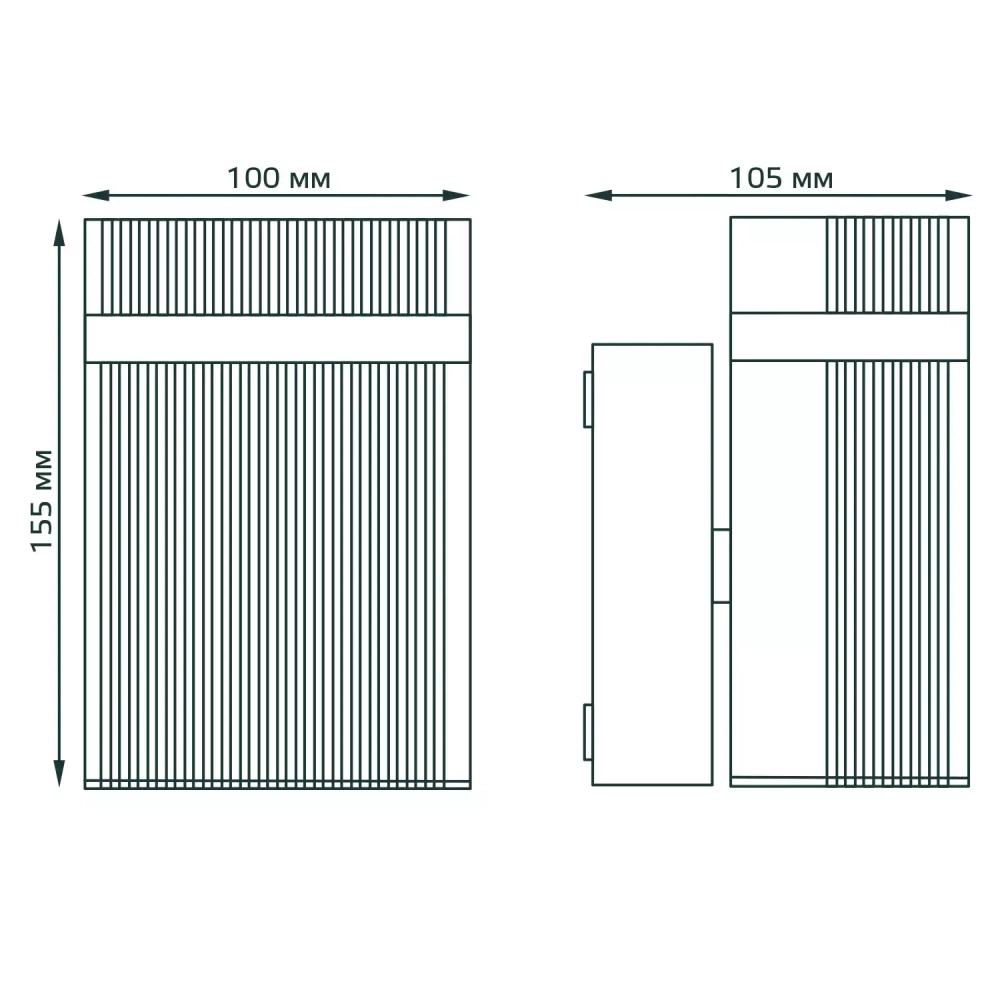 Св-к Gauss Садово-парковый Enigma настен.архитект, 50W GU10, 100*105*155mm,170-240V/50HZ IP54 GD160