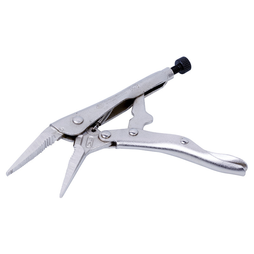 KING TONY (6315-06) Зажим с фиксатором 165 мм, тонконосый