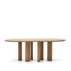 Mailen Овальный стол из шпона ясеня с натуральной отделкой Ø 220 x 100 см
