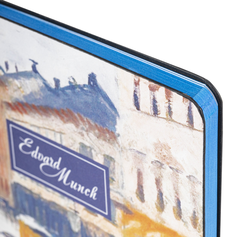 Блокнот А5 (143x210 мм) BRAUBERG VISTA "Edvard Munch" под кожу гибкий 80 л. (2 штуки в упаковке)