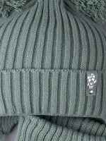 Шапка со снудом для девочки демисезонная