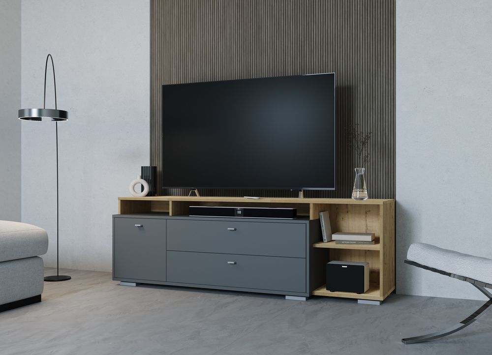 МС Ланс Комод К202 (МП) Графит