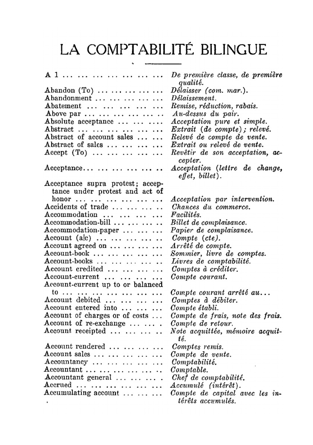 La Comptabilité Bilingue | A. Verreault