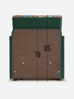 Кресло-кровать "Миник" с подлокотниками Ultra Forest, купон Хаски