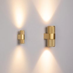 Светильник SP-SPICY-WALL-MINI-TWIN-S104x39-2x3W Warm3000 (GD, 40 deg, 230V) (Arlight, IP20 Металл, 3 года) 035562