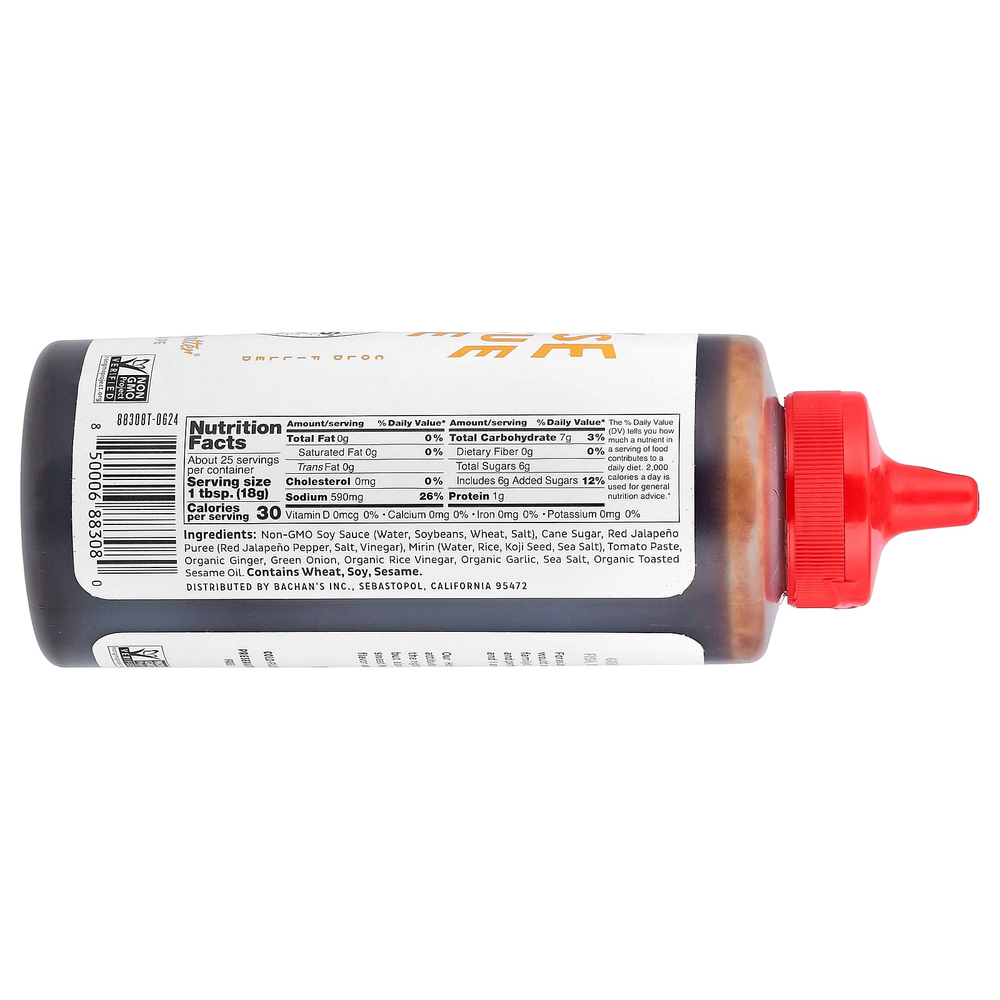 Bachan's, японский соус для барбекю, острый и пряный, 454 г (16 унций)