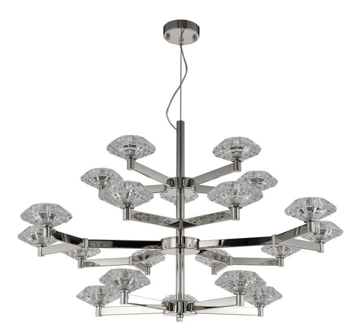 Подвесная люстра Crystal Lux Rebeca SP5+10+5 Nickel