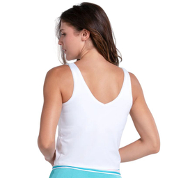 Женский топ теннисный Lucky in Love Performance Court - white