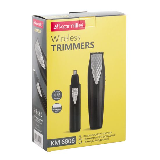 Набор для стрижки: триммер для волос + триммер для носа Kamille KM 6806