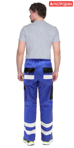 Брюки "ТРЭКС" васильковый с черным, СОП (ЧЗ)