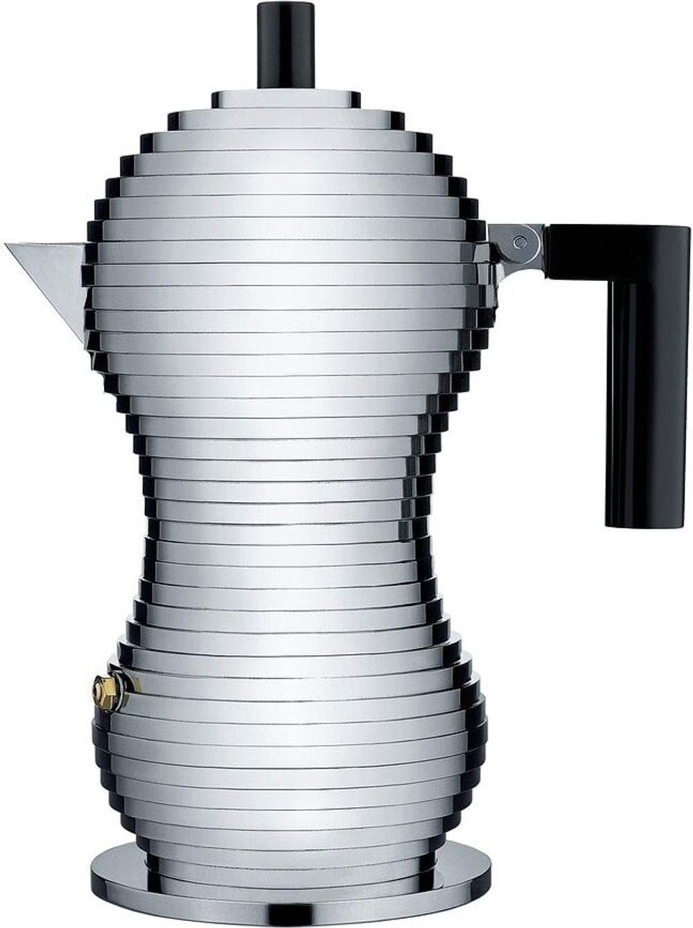 Гейзерная кофеварка Alessi, Pulcina, 150 мл, алюминий · арт. fabr MDL02/3 B