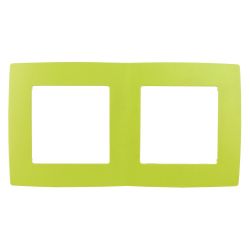 12-5002-26 ЭРА Рамка на 2 поста, Эра12, лайм