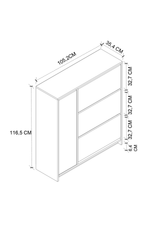 Стеллаж для обуви GIZEM - антрацит