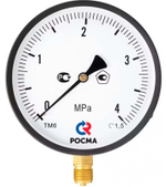 Манометр низкого давления РОСМА ТМ-610Р МТИ, 150мм, 0-25 МПа, М20*1,5, кл. т. 0,6