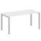 Metal System Стол письменный на П-образном м/к БП.СП-4 Белый/Металл Серый 1600*720*750