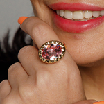 Кольцо Qudo TIVOLA UNICA big (G/P) Light rose 56 686648