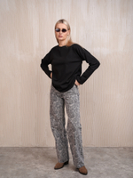 Лонгслив женский черный