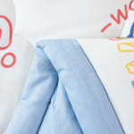 Постельное белье детское 160x80 Young на резинке, комплект с одеялом 100% хлопок OBKR024