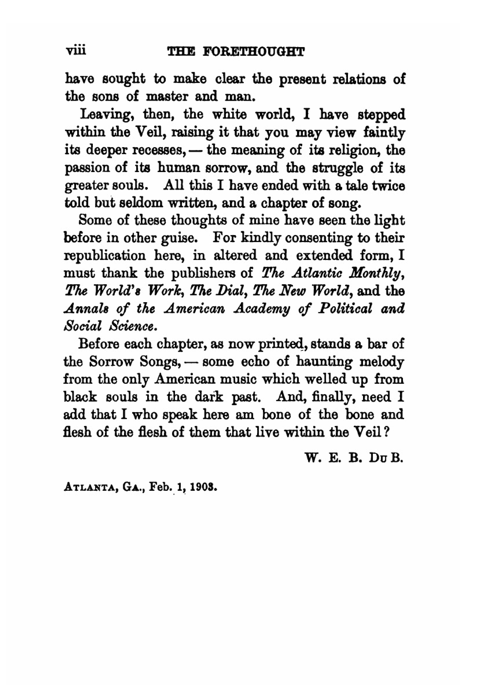 The Souls of Black Folk. Essays and sketches | William E. B. Du Bois