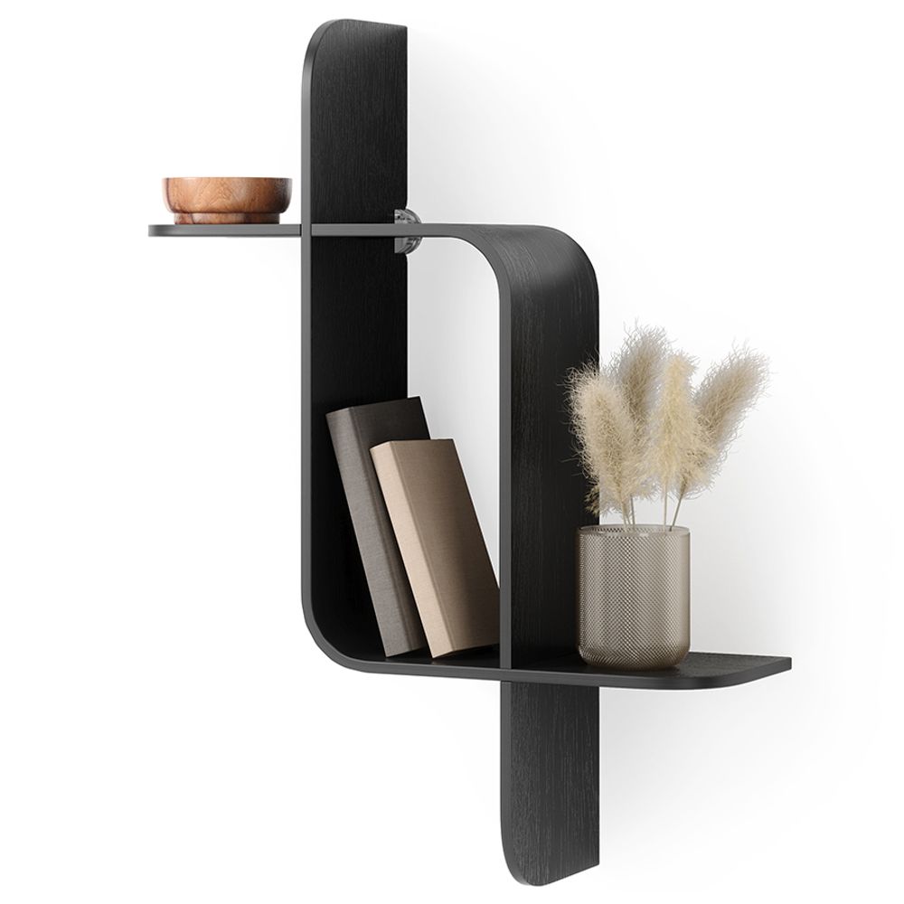 Полка настенная Montage, черная