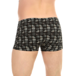Мужские трусы-боксеры из вискозного полотна с принтом (Размер: XL) (Цвет: черный)