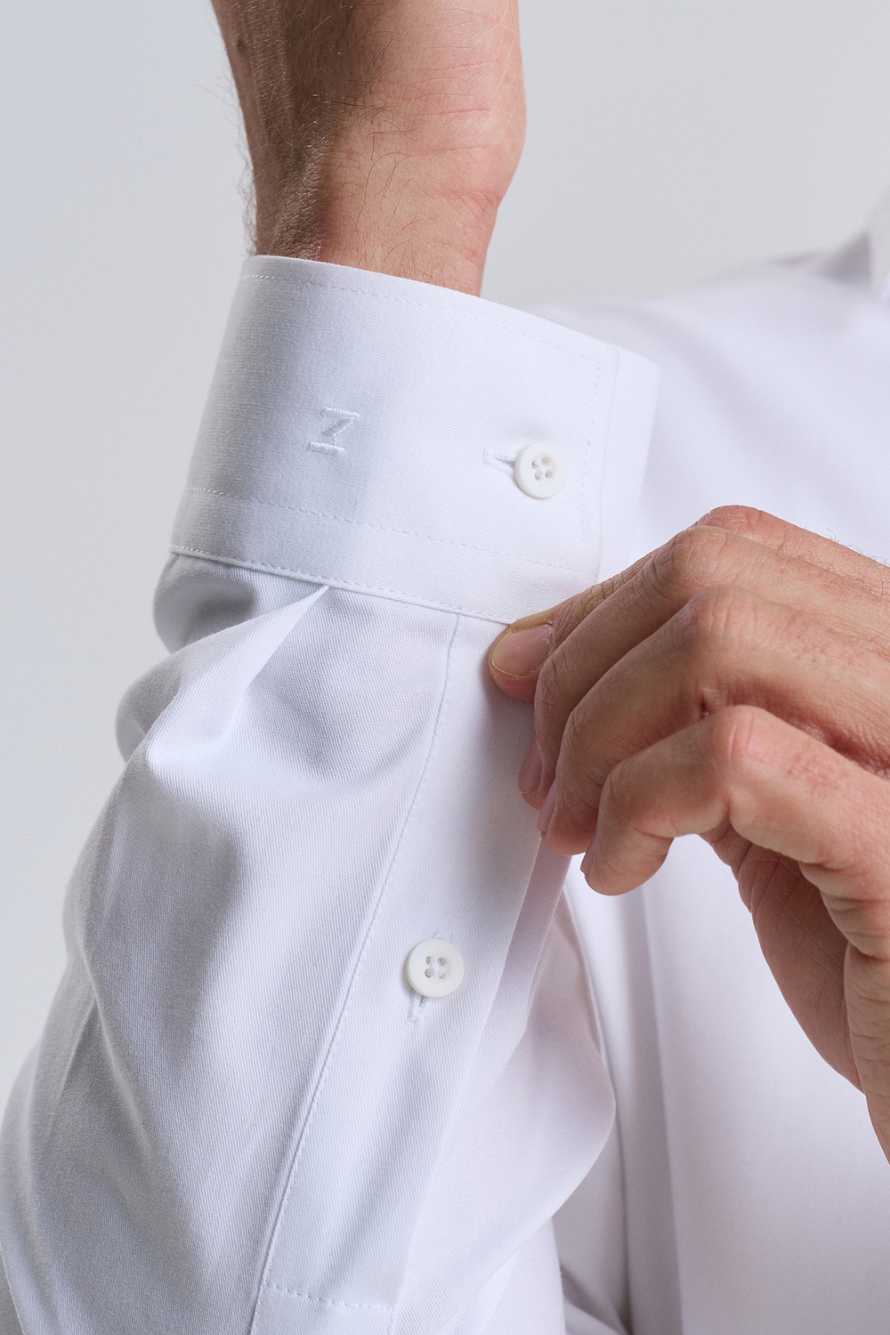 Сорочка мужская ZEER длинный рукав, overshirt, цвет белый, эффект Pеach 55214 08