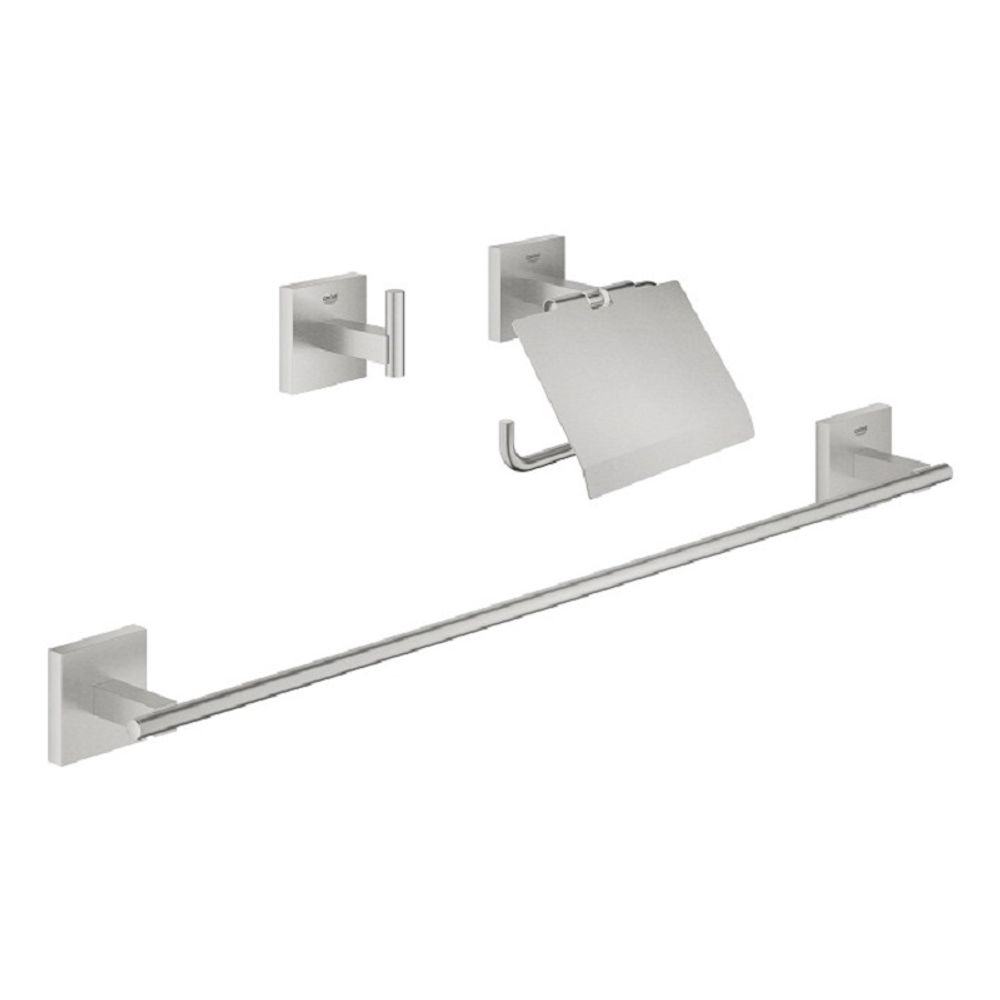Набор аксессуаров GROHE Start Cube 3 в 1 (крючек, держатель для бумаги, держатель для полотенца) 41124DC0