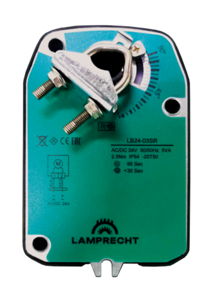 Электропривод LAMPRECHT LB220-05SR (С возвратной пружины)