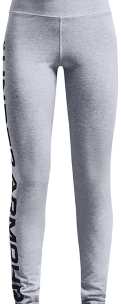 Штаны для девочки теннисные Under Armour Girls Sportstyle Branded Leggings - mod gray medium heather/black