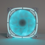 Вентилятор TESLA RGB120-CW, 120мм, 1200rpm, 3-pin+Molex, белый/Ice Blue, 38CFM, 21дБ, антивибропрокладки (TSL-120-CW)