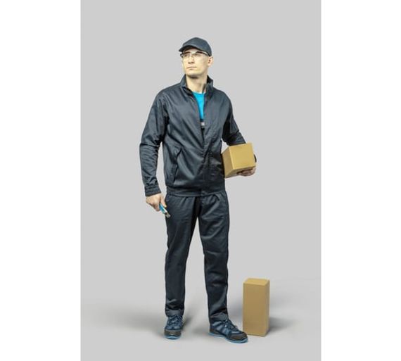 Полукомбинезон рабочий темно-синий FABIAN Högert, арт. HT5K305