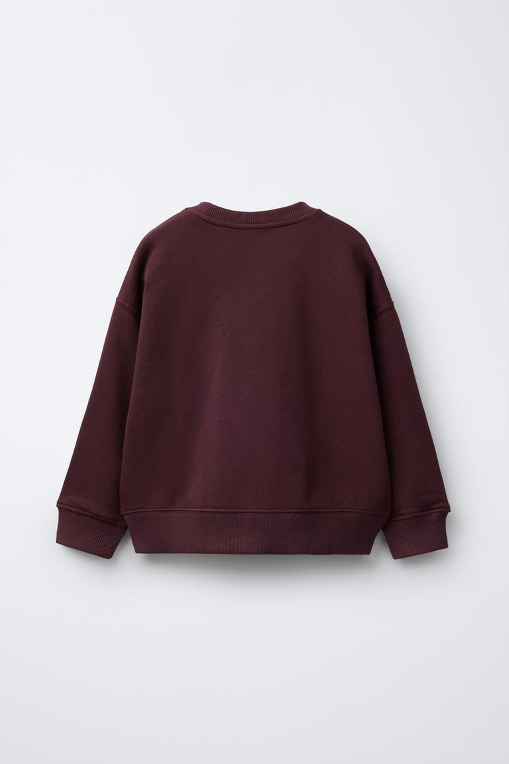 ZARA ТОЛСТОВКА С ПРИНТОМ СОБАКИ, БУРГУНДИ