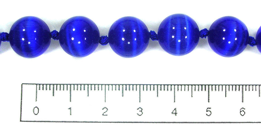 Бусы из Кошачьего глаза kgbu001-tesin12